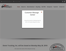 Tablet Screenshot of dovertrucking.com
